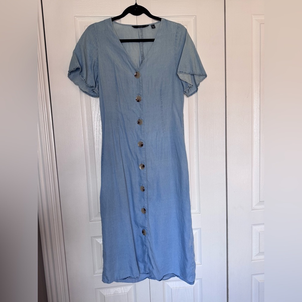 Chambray Midi Dress size Small